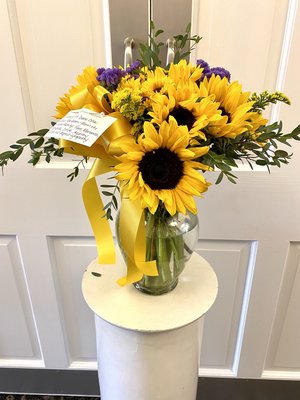 Sunflower Vase